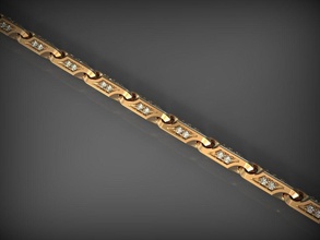 chain link 23 Schmuck Kette chainlink Ketten Halskette - Armband Juwel gold Kleidung Armbänder 3d print model - Mito3D