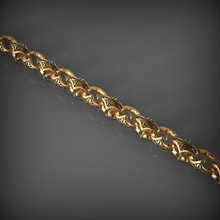 chain link 26 jewelry chainlink chains necklace bracelet jewel jewellery clothing gold bracelets 3d print model - Mito3D