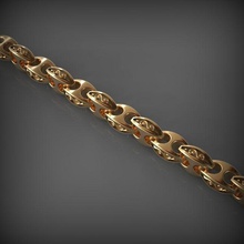 chain link 33 Schmuck Kette chainlink Ketten Halskette Juwel - Armband gold Kleidung links Armbänder 3d print model - Mito3D