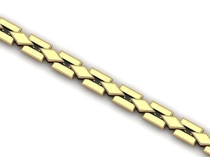 ligação 3d cam máquina livre pulseira 3d modelos joalheria pulseiras ligação jóia ouro jóias impressão modelo diamante noivado imprimível elo elo pulseira prata 3d print model - Mito3D