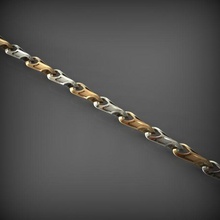el eslabón de la cadena 40 joyería chainlink enlace cadenas collar joya pulsera oro ropa los enlaces grilletes las pulseras 3d print model - Mito3D