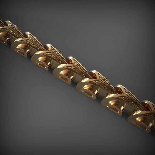 collegamento a catena di 41 gioielli chainlink link le catene la collana braccialetto gioiello oro abbigliamento argento bracciali 3D print model - Mito3D