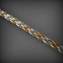 chain link 50 Schmuck Kette chainlink Ketten Halskette - Armband Juwel gold Kleidung links Silber Armbänder 3d print model - Mito3D