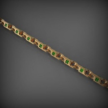 catena di collegamento 52 gioielli link chainlink le catene la collana braccialetto gioiello oro abbigliamento bracciali 3d print model - Mito3D