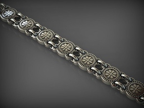 maillon de chaîne 53 bijoux la lien les chaînes collier le bracelet joyau liens or vêtements bracelets 3d print model - Mito3D