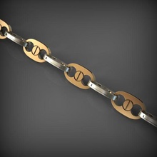 chain link 56 Schmuck Kette chainlink Ketten Halskette - Armband Juwel gold Kleidung links beeds Armbänder 3d print model - Mito3D