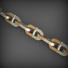 catena di collegamento 62 gioielli link chainlink le catene la collana braccialetto gioiello abbigliamento oro beeds bracciali 3d print model - Mito3D
