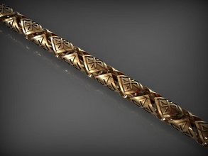 catena di collegamento 72 gioielli link chainlink le catene la collana braccialetto gioiello oro abbigliamento collane 3d print model - Mito3D