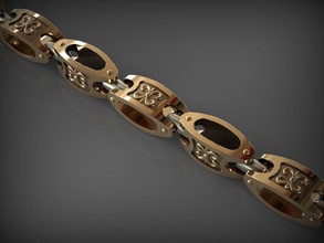zincir bağlantı 86 zincirler kolye takı bilezik mücevher altın boyun giyim bilezikler 3d print model - Mito3D