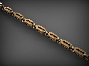 catena di collegamento 95 gioielli link chainlink le catene la collana braccialetto gioiello abbigliamento oro beeds bracciali 3d print model - Mito3D