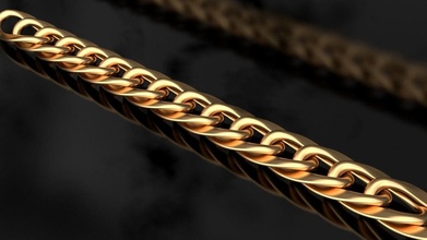 Zincir bağlantı Küba kutsal kolye bilezik bileklik zincir altın gümüş mücevher takı moda model 3dprint kolyeler 3d print model - Mito3D