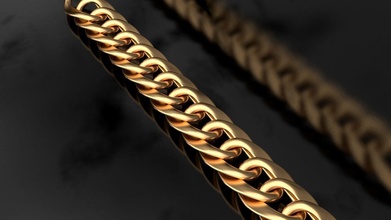 catena collegamento cubano santificare collana oro argento moda pendente braccialetto nozze gioiello gioielleria collane 3d print model - Mito3D