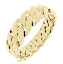 chain link Damen-ring - uk Größe n ist Schmuck ring Ringe Kette bedruckbar 3dmodel design einfach ladiesring gentsring Silber gold einzigartig 3d print model - Mito3D