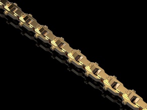 chaîne fermer clé bracelets bijoux impression 3dprinted imprimable conception bijou d'or mode or prototypage argent 3d print model - Mito3D