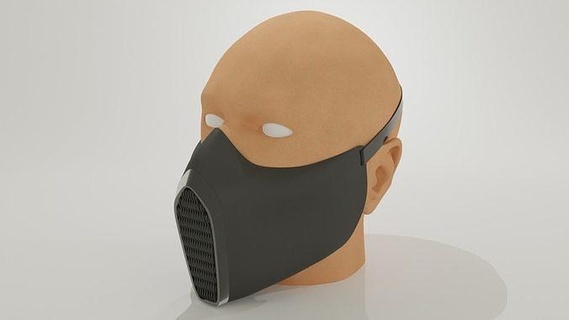 catena maschera cvt design sci fi cosplay moda passatempo Fai 3d print model - Mito3D