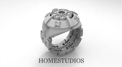 anello di catena forma base alle vostre esigenze gioielli stampabile engagem oro argento diamante fidanzamento diamanti brillante moda e bellezza diamant abbigliamento ingranaggio brillant ruby anelli 3d print model - Mito3D