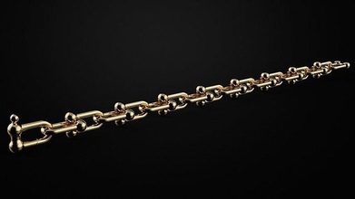 zincir tiffany takı altın gümüş yazdırılabilir platin kolye sterlin beyaz tifany kolyeler 3d print model - Mito3D
