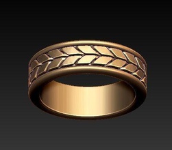 catena di anello nozze gioielli matrimonio band argento oro diamante diamanti cad gemma disco platino fidanzamento stampabile amore adorabile classico anelli 3d print model - Mito3D