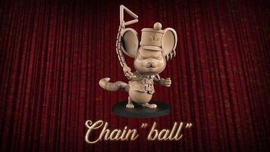 chainball player fantasy football toy game miniature 3d 3dsculpture amouseorchestra gametoys miniatures mouse bloodbowl gamers play games toys board 3d print model - Mito3D