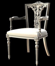 cadeira mobília equipamento elegante Antiguidade clássico Projeto retro assento luxo esculpir casa 3d print model - Mito3D