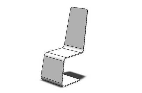 silla mueble interior asiento moderno diseño habitación vivo mesa madera asientos casa arquitectura 3d print model - Mito3D