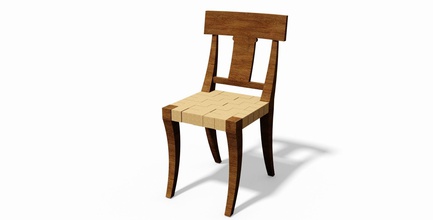 chair art wood wooden retro furniture family design interior residental seat other 3d print model - Mito3D