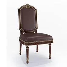 cadeira clássico 13 mobília trono Antiguidade estofamento madeira poltrona couro interior assento retro luxo conforto elegante contemporâneo moda 3d print model - Mito3D
