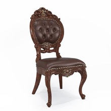 silla clásico 19 mueble trono antiguo tapicería madera Sillón cuero interior retro elegante Moda comodidad Arte florido esculpir sentar aislado salón casa 3d print model - Mito3D