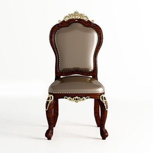 cadeira clássico 7 mobília trono Antiguidade estofamento madeira poltrona couro interior retro elegante moda vitoriana ornamentado arte conforto contemporâneo salão casa 3d print model - Mito3D