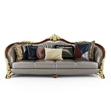 silla clásico 8 mueble trono antiguo tapicería madera Sillón cuero interior sofá lujo Moda elegante ambiente comodidad amortiguar diván aislado casa 3d print model - Mito3D