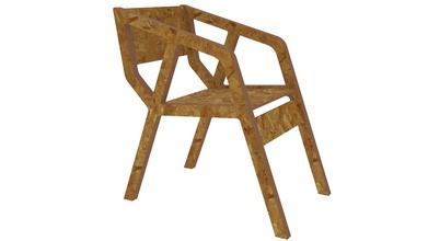 sandalye deka cnc yönlendirici kesmek osb kontrplak mobilya planlar vektörler odun ahşap kesme hobi kendin yap 3d print model - Mito3D