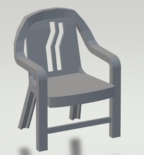 chaise cyberpunk 2077 siège fauteuil chaises Plastique Extérieur meubles conception futur Jeux jouets 3d impression 3d print model - Mito3D
