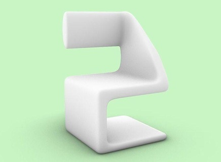 sandalye dekorasyon yaşayan oda modern iç boş çağdaş mobilya minimalist basitlik aile yalıtılmış konfor oturma yeri plastik tasarım mimari ev 3d print model - Mito3D