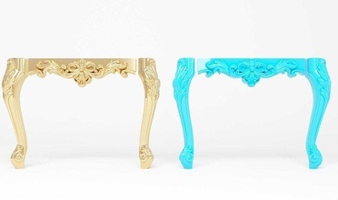 sedia gamba stul modello legno piede arte 3d print model - Mito3D
