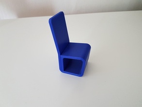 silla de una sola línea casa diseño presidente 3d imprimible allvisuals4u modelo ideas minimalista impreso objeto objetos 3dprint muebles 3d print model - Mito3D