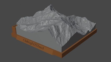 chakragil Berg Landschaft Vulkan Terrain Umgebung Natur Photogrammetrie Elevation Wissenschaft 3d print model - Mito3D