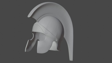 chalkidian helm 3d drucken rüstung schutz soldat verliebt griechisch hoplit hobby diy 3d print model - Mito3D