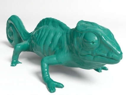 camaleón animal animales real realista juguete juguetes fdm Sla dlp impresión impresora 3dprint imprimible miniatura esculpir Arte esculturas 3d print model - Mito3D