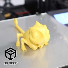 camaleón flexionar animal juguete lagartija impresión in sitio 3dtroop niños jugar naturaleza juegos juguetes 3d print model - Mito3D
