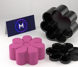 camomille baignoire bombe moule diy beauté spa main artisanat loisir outils 3d print model - Mito3D