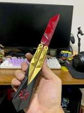 champions butterfly knife- valorant butterflyknife weapon games sage yoru riotgame hobby diy toys 3d print model - Mito3D
