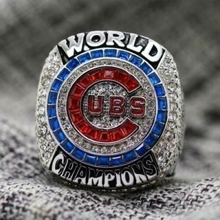 campeonato anel Chicago mundo Series argolas comemorar joalheria ouro amar prata diamante jóias 3d print model - Mito3D