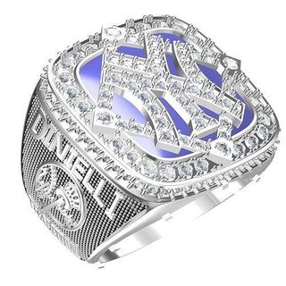 championship ring sports league game gold silver 3d cad design customize printable fashion jewelery beauty diamond gems jewel jewelry rings 3d print model - Mito3D