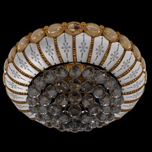leuchter karat 3d modell kristall gold luxus lüster klassisch barock luxuriös lampe möbel geschnitzt haus beleuchtung 3d print model - Mito3D