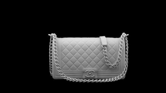 Chanel Kaviar Junge Tasche Leder Geldbörse isoliert Luxus Mode Griff Handtasche Frau Charakter Kleidung Taschen Geldbörsen 3d print model - Mito3D
