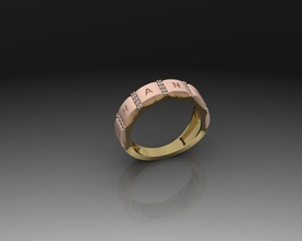 chanel cc anillo 3d impresión anillos rolex joyería oro joya pulsera plata Moda belleza tigre 3d print model - Mito3D