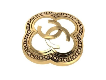 Chanel hängend Silber Schmuck Gold Sterling Hochzeit Juwel Diamant Ring Halskette Platin Engagement Anhänger 3d print model - Mito3D