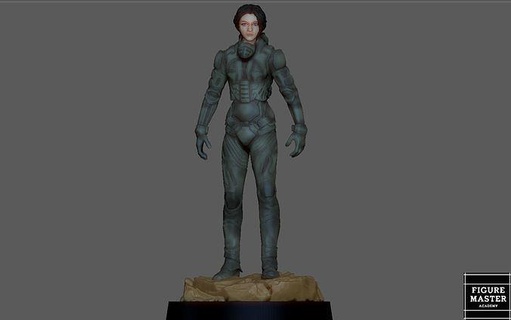 Chani Düne Film Zendaya Charakter 3d drucken Modell Kunst Skulpturen 3d print model - Mito3D
