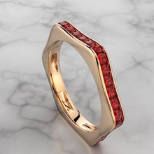 channel-set diamond eternity ring jewelry wedding ruby sapphire jewellery gemstone channel setting rings 3d print model - Mito3D