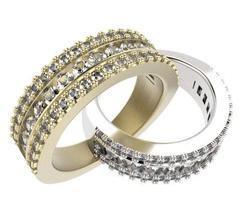 canale pin anello gioielli anelli diamondring i diamanti il design 3ddesign 3d 3dp 3dprinting la stampa elegante classico di fidanzamento accessorio lusso stampabile prototipazione 3d print model - Mito3D